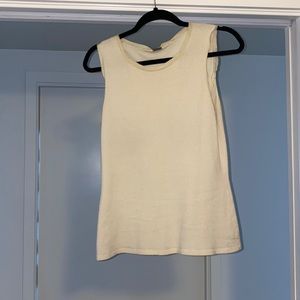 Cashmere cream tank top
